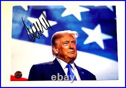 President DONALD TRUMP Signed 7x5 inch Authentic Original Autograph with COA