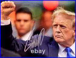 President DONALD TRUMP Signed 8x10 Original Authentic Autograph with COA Cert