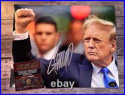 President DONALD TRUMP Signed 8x10 Original Authentic Autograph with COA Cert