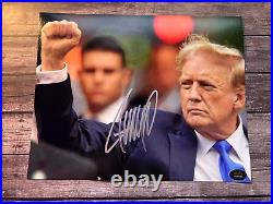 President DONALD TRUMP Signed 8x10 Original Authentic Autograph with COA Cert