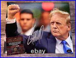 President DONALD TRUMP Signed 8x10 Original Authentic Autograph with COA Cert