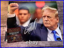 President DONALD TRUMP Signed 8x10 Original Authentic Autograph with COA Cert