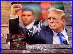 President DONALD TRUMP Signed 8x10 Original Authentic Autograph with COA Cert