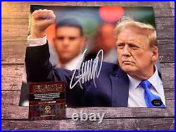 President DONALD TRUMP Signed 8x10 Original Authentic Autograph with COA Cert