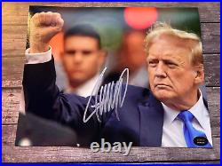 President DONALD TRUMP Signed 8x10 Original Authentic Autograph with COA Cert