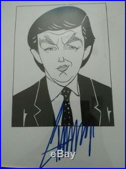 President Donald Trump Signed Autograph UNIQUE art piece with COA from Artist