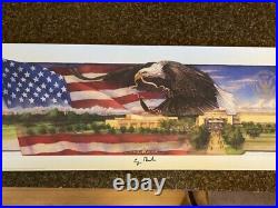 President George HW Bush Signed and Numbered Autographed Panoramic with COA