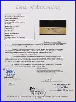 President Richard Nixon Signed Autographed 8x10 Photo With JSA Certificate COA