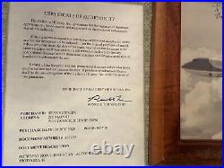 President Ronald Reagan Inscribed Photo With COA