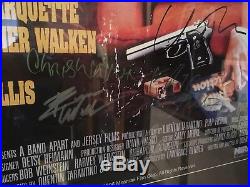 Pulp Fiction LARGE movie poster signed by FULL CAST with original COA & barcoded