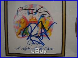 Queen Brian May & Roger Taylor Hand Signed Album & Picture Display with COA