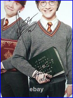 RADCLIFFE and GRINT in HARRY POTTER Genuine signed 12x8 with coa SUPERB