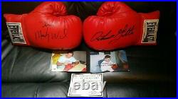 RARE Arturo'Thunder' Gatti AND'Irish' Micky Ward signed boxing gloves with COA
