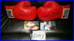 RARE Arturo'Thunder' Gatti AND'Irish' Micky Ward signed boxing gloves with COA
