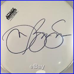 RARE Jon Bon Jovi Signed Drumhead With JSA COA Huge Autograph