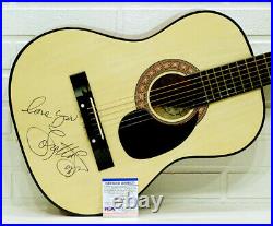 RARE! LORETTA LYNN Signed AUTOGRAPH on Country Music Guitar with PSA/DNA COA