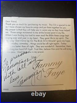 RARE! Tammy Faye Bakker Messner CD signed autographed 100% AUTHENTIC with COA