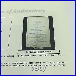 Rare 1947 Cy Young Signed Autographed Birthday Program With JSA COA