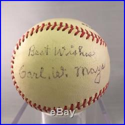 Rare Carl Mays Single Signed Autographed Baseball With JSA COA 1923 NY Yankees