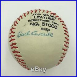 Rare Earl Averill Single Signed Autographed Baseball With PSA DNA COA