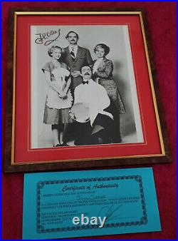 Rare John Cleese Signed Fawlty Towers Photo In Frame. Genuine Autograph With Coa