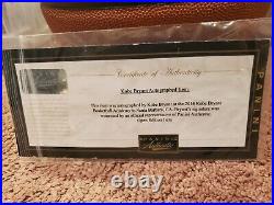 Rare Kobe Bryant Initial Autographed Basketball With Panini Authentic Coa