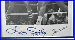 Rare Muhammad Ali/leon Spinks Framed Autographs With Coa