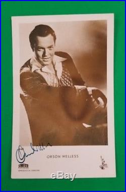 Rare Orson Welles Signed Studio Photo Certified Authentic With Jsa Loa Coa
