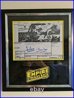 Rare Signed Dave Prowse ESB Original storyboard. Star wars, 16X10 with COA