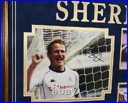 Rare TEDDY SHERINGHAM Signed Photo Picture Autographed Display with COA