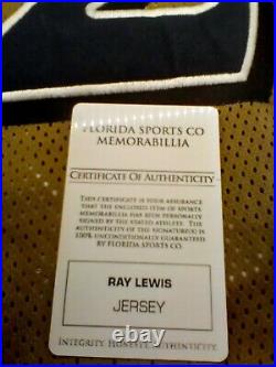 Ray Lewis Autographed Signed Rare Salute to Service Ravens Jersey with COA! NICE