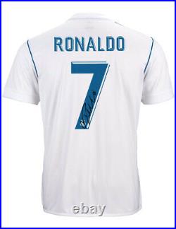 Real Madrid Shirt Signed By Cristiano Ronaldo 100% Authentic With COA