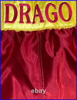 Red Ivan Drago Boxing Shorts Signed by Dolph Lundgren With COA