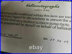 Richard Pryor Signed Autograph Photo With COA Film See No Evil Hear No Evil