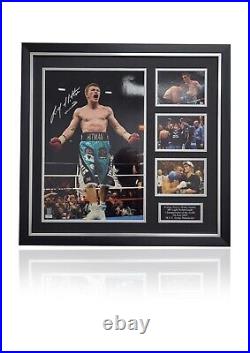 Ricky Hatton Boxing Hand signed framed Photo Montage With COA