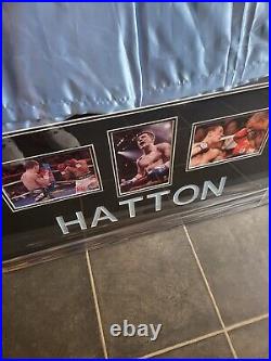 Ricky Hatton Signed Shorts Autographed Display with COA