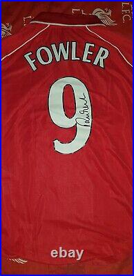 Robbie Fowler Autograph/signed Liverpool Shirt/jersey With Coa