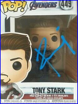 Robert Downey Jr Tony Stark Signed Funko Pop With Coa