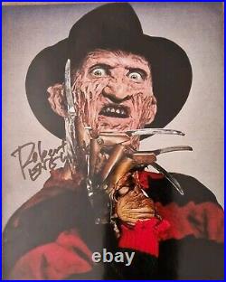 Robert Englund as Freddy Krueger signed 10x8 photo with AFTAL COA