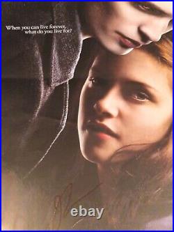 Robert Pattinson signed Twilight Movie poster 17x11.5. With AFTAL COA