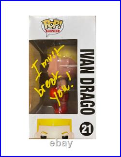 Rocky Funko Pop Signed by Dolph Lundgren With Monopoly Events COA
