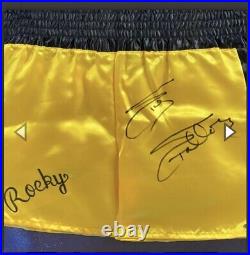 Rocky Memorabilia. Sylvester Stallone Signed Shorts With COA