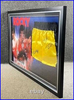 Rocky Memorabilia. Sylvester Stallone Signed Shorts With COA