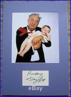Rodney DANGERFIELD Photo with Autograph, Matted 14 x 20 with COA