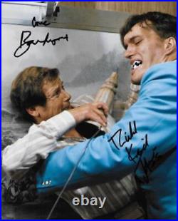 Roger Moore & Richard Kiel James Bond Signed Photograph With Proof & COA