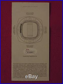 Roger Staubach Cowboys Autographed Super Bowl XII Authentic Ticket With JSA COA