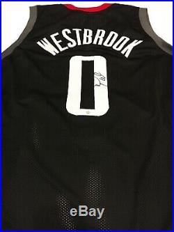 Russell Westbrook Autographed Signed Jersey with COA Houston Rockets