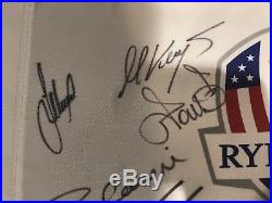 Ryder Cup 2012 Golf Flag The Miracle At Medinah Signed By Full Team With Coa