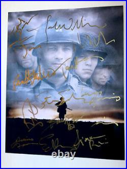 SAVING PRIVATE RYAN photo cast signed by Tom Hanks and cast auto with COA