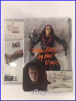 SAW Jigsaw Cult Classics Hall Of Fame Figure Signed Tobin Bell With COA Orange